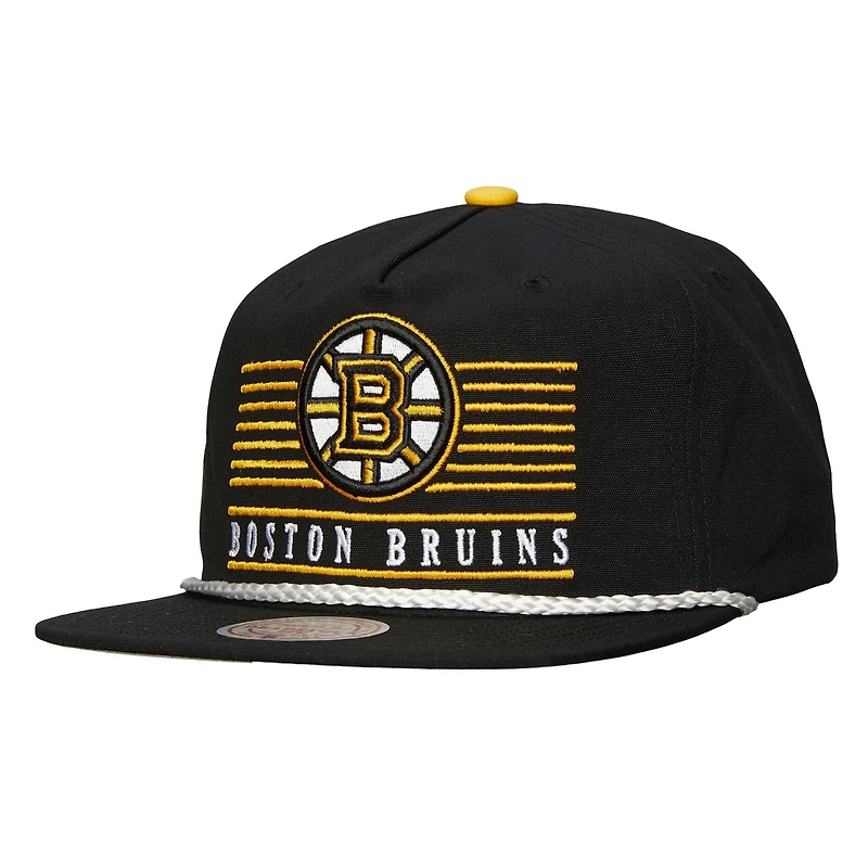 Casquette snapback Mitchell & Ness noire Boston Bruins Ascend Deadstock pour homme