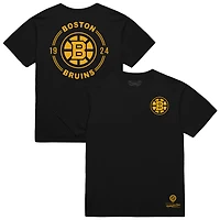 T-shirt Mitchell & Ness noir Boston Bruins Core Penalty Box 3.0 pour homme