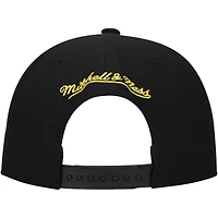 Casquette Snapback noire Mitchell & Ness Core Team Script 2.0 des Bruins de Boston pour hommes