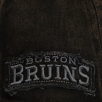 Casquette ajustable Mitchell & Ness noire Boston Bruins Downtown Snow Wash Pro-Crown pour homme