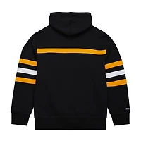 Sweat à capuche noir Mitchell & Ness pour homme avec slogan de l'entraîneur-chef des Bruins Boston