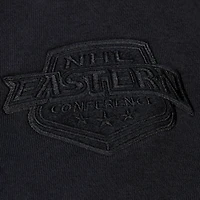 Men's Mitchell & Ness Black Boston Bruins Phantom Fleece Crew Neck Sweatshirt