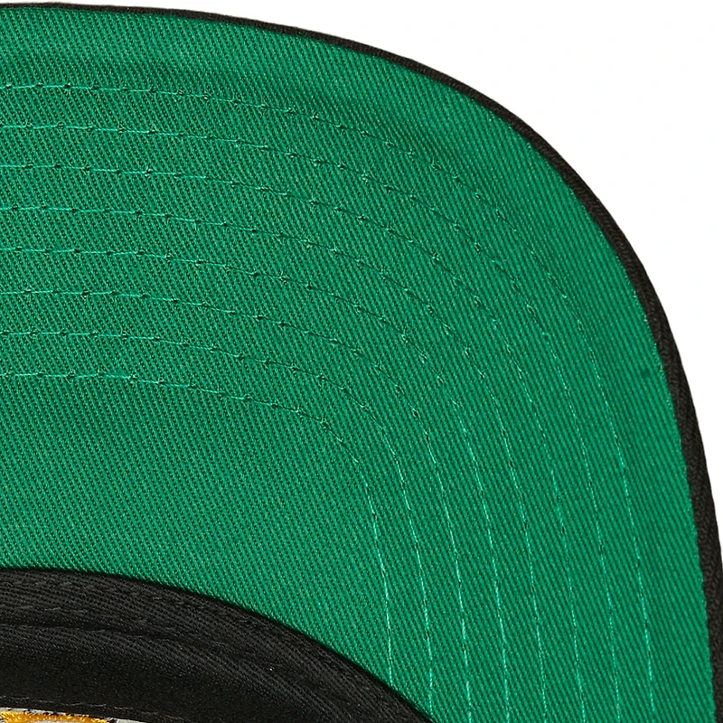 Casquette réglable noire Mitchell & Ness des Bruins de Boston Team Ground Pro pour hommes