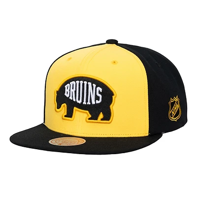 Casquette snapback Mitchell & Ness Gold Boston Bruins Legendary pour homme