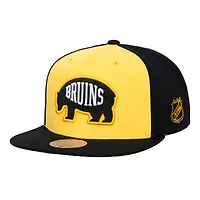 Casquette snapback Mitchell & Ness Gold Boston Bruins Legendary pour homme