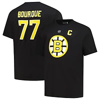 Men's Mitchell & Ness Ray Bourque Black Boston Bruins Big Tall Name Number T-Shirt