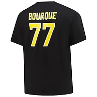 Men's Mitchell & Ness Ray Bourque Black Boston Bruins Big Tall Name Number T-Shirt