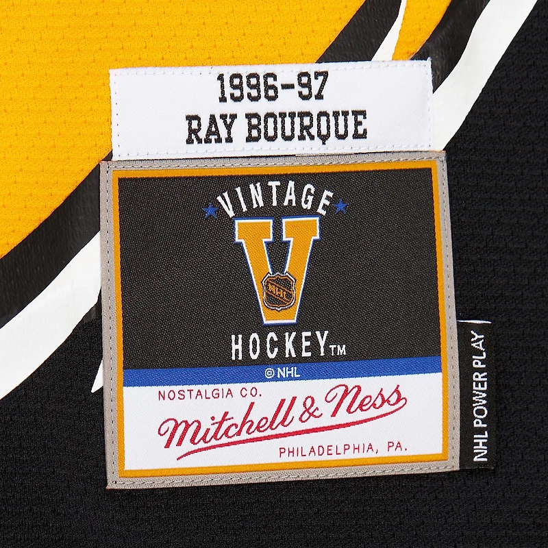 Men's Mitchell & Ness Ray Bourque Gold Boston Bruins 1996-97 Power Play Jersey