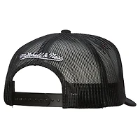 Casquette ajustable blanche/noire pour homme Mitchell & Ness des Bruins de Boston Gridlock