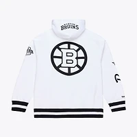 Men's Mitchell & Ness  White Boston Bruins Arctic Fleece Hoodie