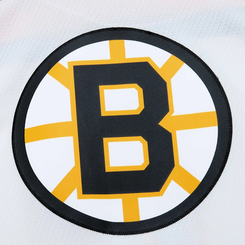 Maillot de joueur la ligne bleue 1958 Mitchell & Ness Willie O'Ree des Bruins Boston, blanc, pour hommes