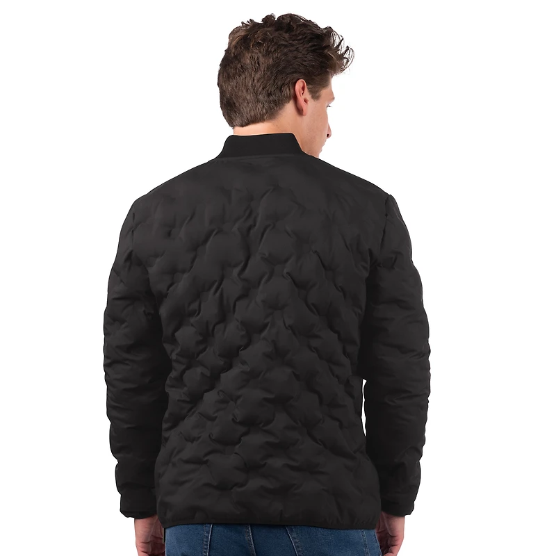 Men's MSX by Michael Strahan  Black Boston Bruins Persistence Quilted Full-Zip Jacket