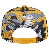 Men's New Era Black/Gold Boston Bruins Camo Meshback 9FIFTY Snapback Hat