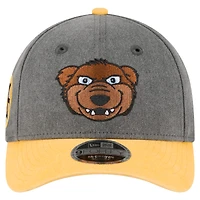 Men's New Era Black/Gold Boston Bruins Mascot 2-Tone 9FORTY Adjustable Hat