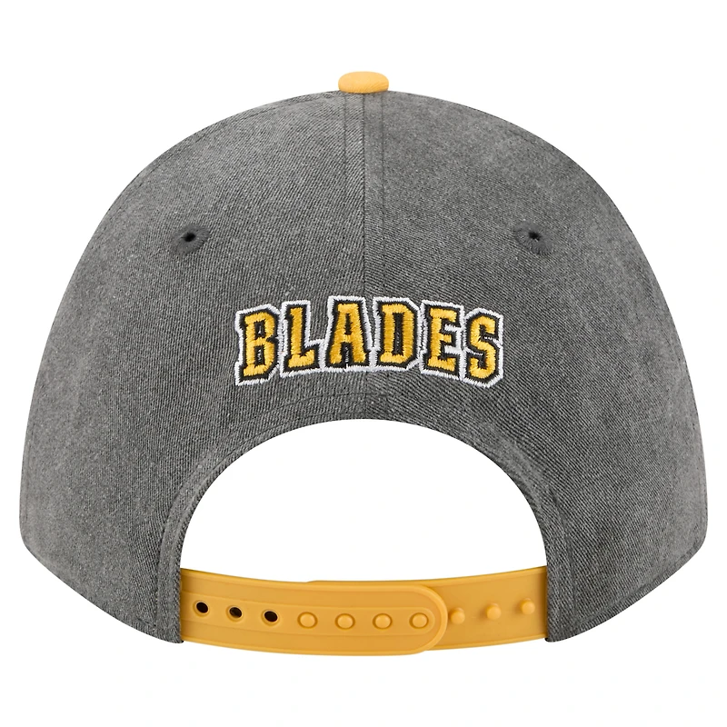 Men's New Era Black/Gold Boston Bruins Mascot 2-Tone 9FORTY Adjustable Hat