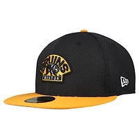 Men's New Era Black/Gold Boston Bruins Mesh Crown Two-Tone 59FIFTY Fitted Hat