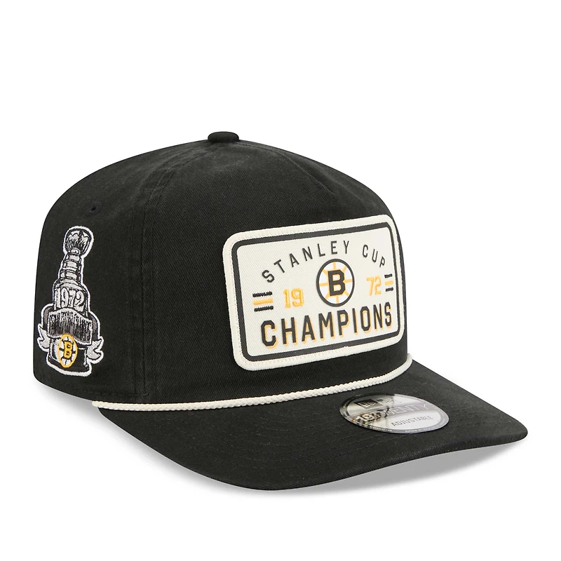 Men's New Era  Black Boston Bruins 1972 Stanley Cup Champions 19TWENTY Adjustable Hat