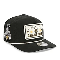 Casquette ajustable New Era noire pour homme, Boston Bruins, champions de la Coupe Stanley 1972, modèle 19TWENTY