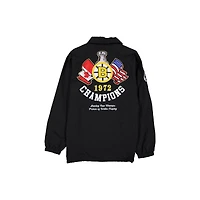 Men's New Era  Black Boston Bruins Champs Full-Snap Jacket