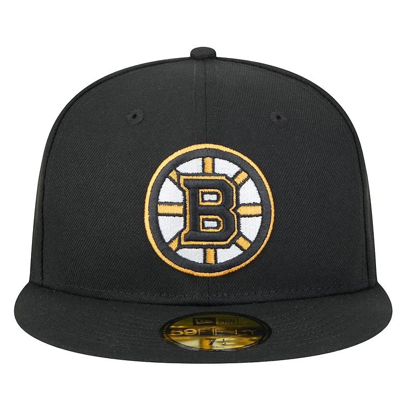 Men's New Era Black Boston Bruins Core 59FIFTY Fitted Hat
