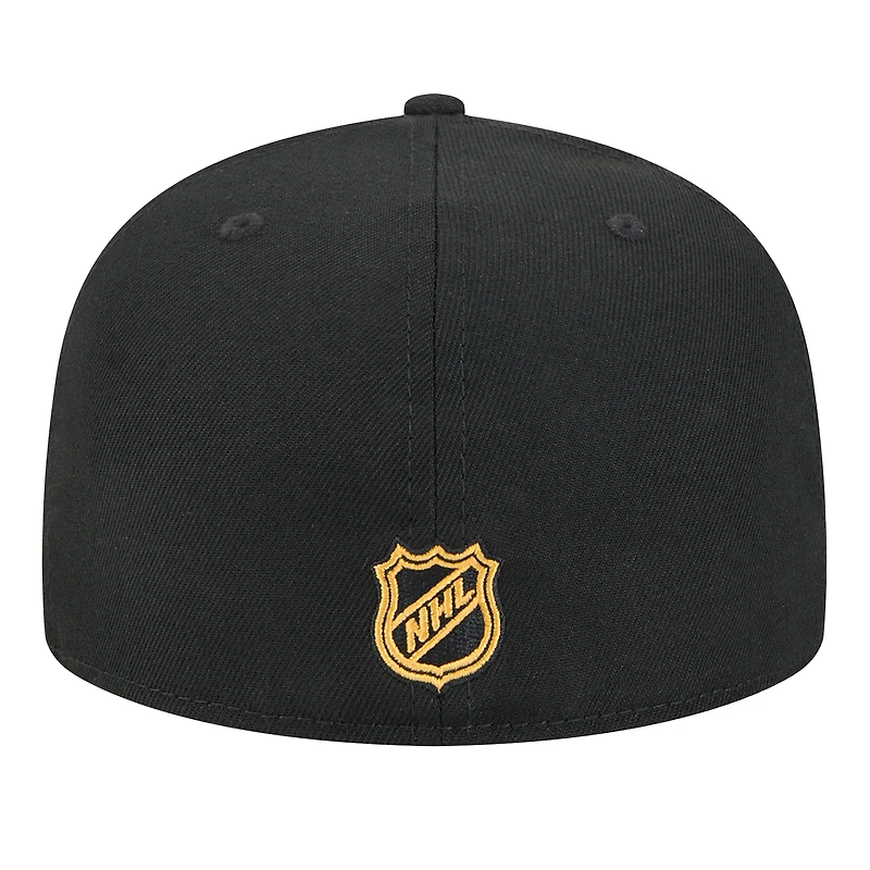 Men's New Era  Black Boston Bruins Core 59FIFTY Fitted Hat
