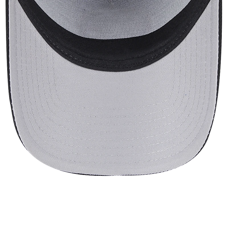 Men's New Era  Black Boston Bruins Core A-Frame 9FORTY Adjustable Hat
