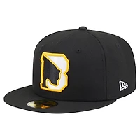 Men's New Era  Black Boston Bruins Deceptor 59FIFTY Fitted Hat