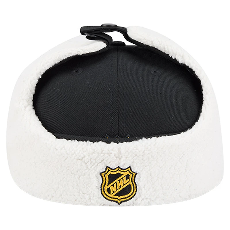 Men's New Era  Black Boston Bruins Injection Dog Ear Classic Fitted Hat