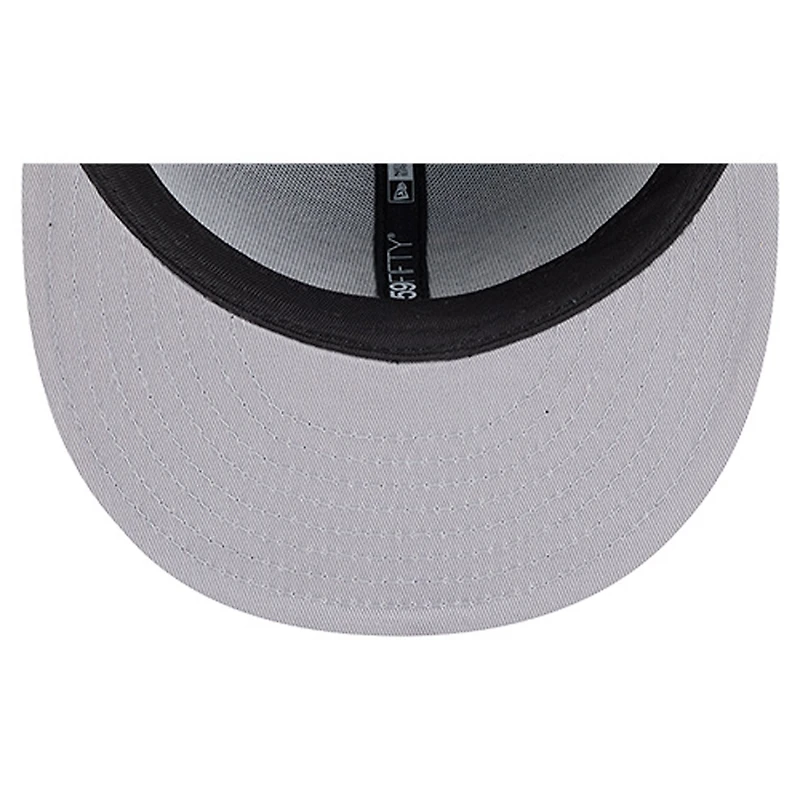 Men's New Era  Black Boston Bruins Injection Dog Ear Classic Fitted Hat