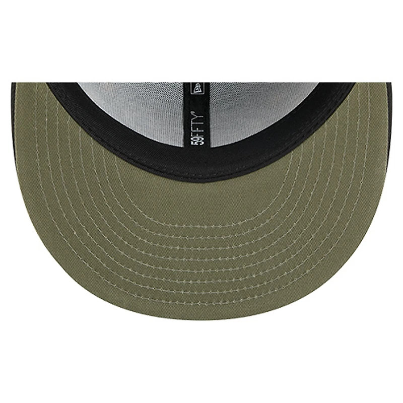 Men's New Era  Black Boston Bruins Military Appreciation Digital Camo Stars 59FIFTY Fitted Hat