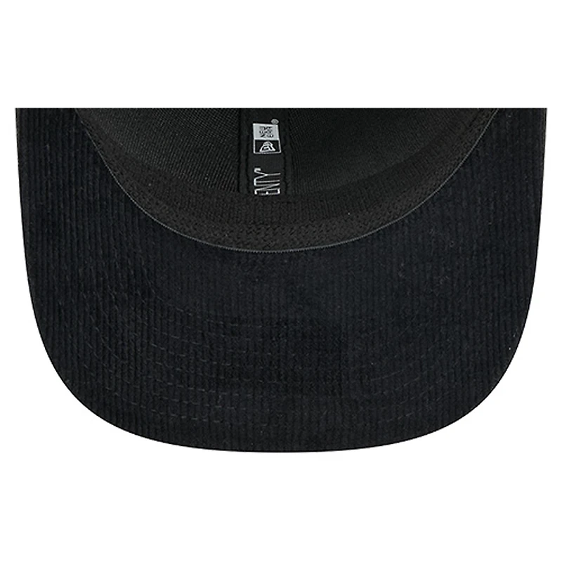 Casquette de camionneur ajustable en nylon matelassé 9SEVENTY noire des Bruins de Boston New Era pour homme