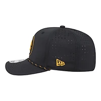 Men's New Era  Black Boston Bruins Sport Vented 9SEVENTY Rope Adjustable Hat