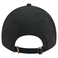 Men's New Era  Black Boston Bruins Stamp Fabric Applique 9TWENTY Adjustable Hat