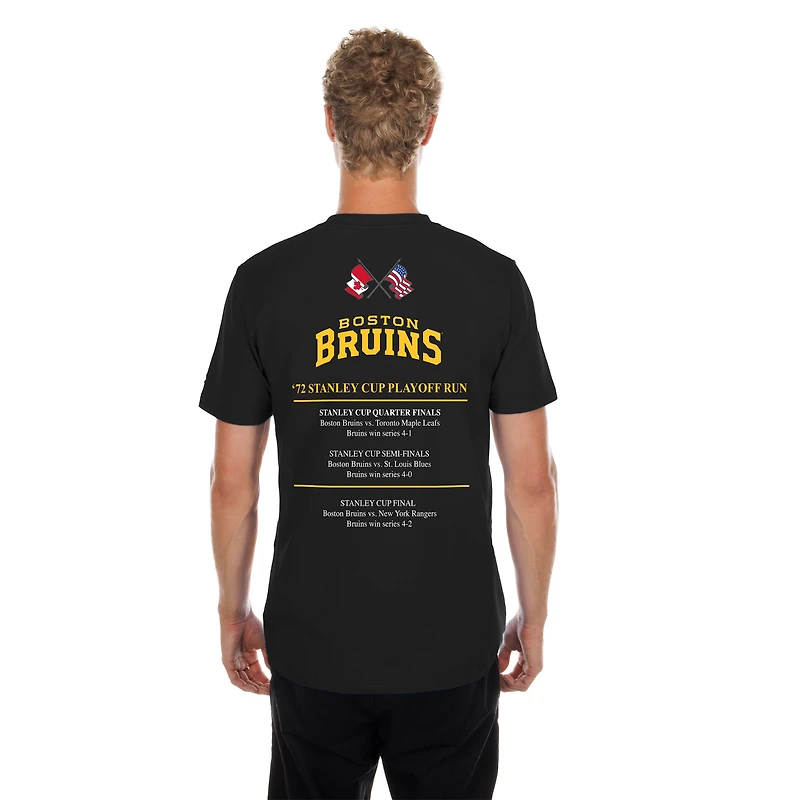 Men's New Era Black Boston Bruins Stanley Cup Trophy Graphic T-Shirt