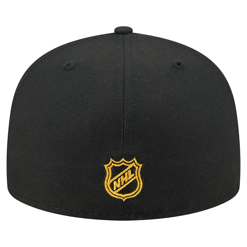 Casquette ajustée 59FIFTY noire New Era pour homme, Boston Bruins State Stitch