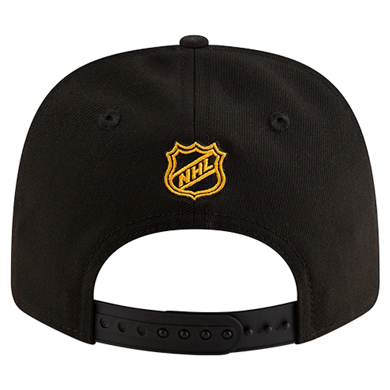 Casquette ajustable New Era noire pour homme, collection Boston Bruins, modèle Basic 9SEVENTY