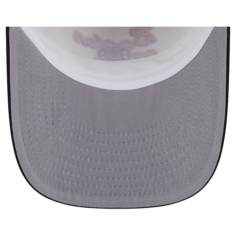 Casquette snapback 9FIFTY A-Frame à point de chaînette New Era crème/noir pour homme des Bruins de Boston