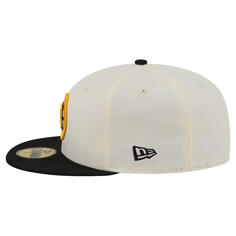 Men's New Era Cream Boston Bruins 250th Anniversary of the United States Two-Tone 59FIFTY Fitted Hat