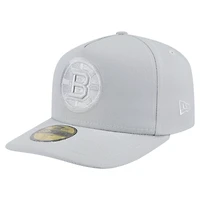 Casquette ajustée A-Frame 59FIFTY pour homme avec pack de couleurs Boston Bruins gris New Era