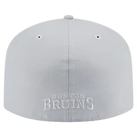 Casquette ajustée A-Frame 59FIFTY pour homme avec pack de couleurs Boston Bruins gris New Era