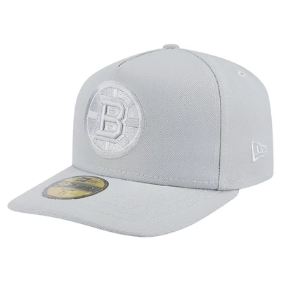 Casquette ajustée A-Frame 59FIFTY pour homme avec pack de couleurs Boston Bruins gris New Era