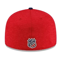 Men's New Era Heather Red/Navy Boston Bruins Americana 2-Tone 59FIFTY Fitted Hat