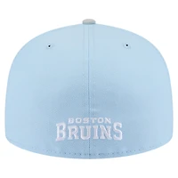 Men's New Era  Light Blue/Gray Boston Bruins Color Pack Two-Tone 59FIFTY Fitted Hat