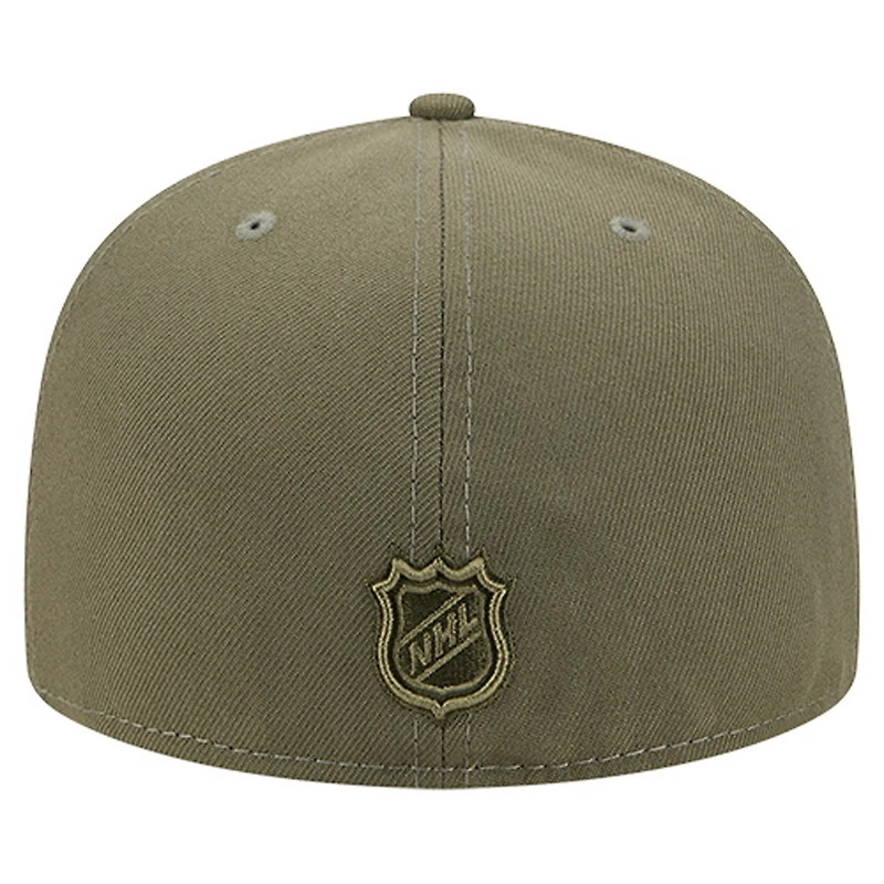 Men's New Era  Olive Boston Bruins Military Appreciation Flag 59FIFTY Fitted Hat
