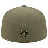 Men's New Era  Olive Boston Bruins Military Appreciation Flag 59FIFTY Fitted Hat