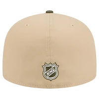 Men's New Era  Tan/Olive Boston Bruins Color Pack Two-Tone 59FIFTY A-Frame Fitted Hat