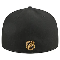 Men's New Era White/Black Boston Bruins Repeat Two-Tone 59FIFTY Fitted Hat