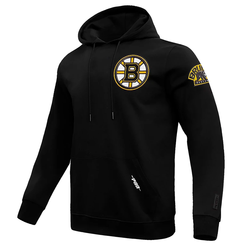 Sweat à capuche classique Pro Standard noir des Bruins de Boston pour hommes