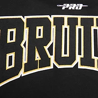 Men's Pro Standard Black Boston Bruins Crest Emblem Pullover Sweatshirt