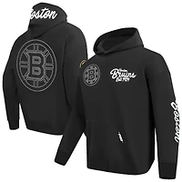 Men's Pro Standard  Black Boston Bruins Paint the City Pullover Hoodie